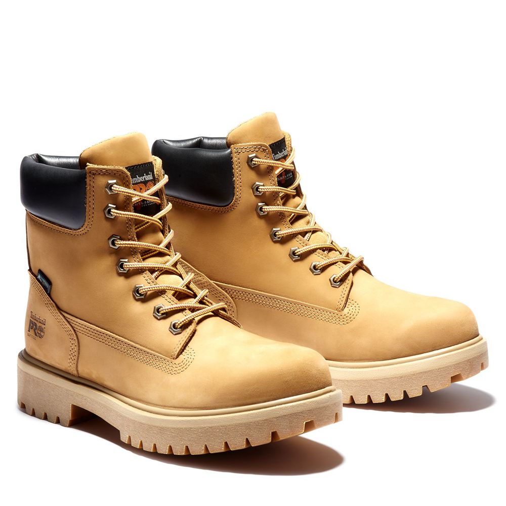 Timberland Pro Μποτακια Ανδρικα Καφε - Direct Attach 6\" Soft Toe - Greece 6059428-BQ